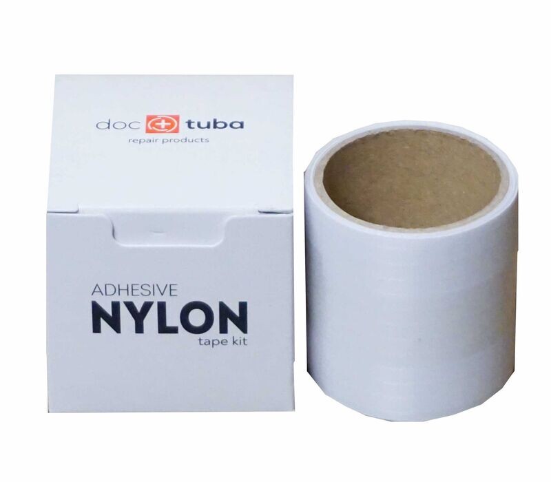 Ripstop Nylon Repair Patch. White.