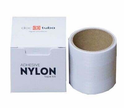Ripstop Nylon Repair Patch. White.