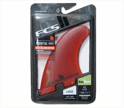 FCS II Accelerator Thruster Fins. Neo Glass. Large.