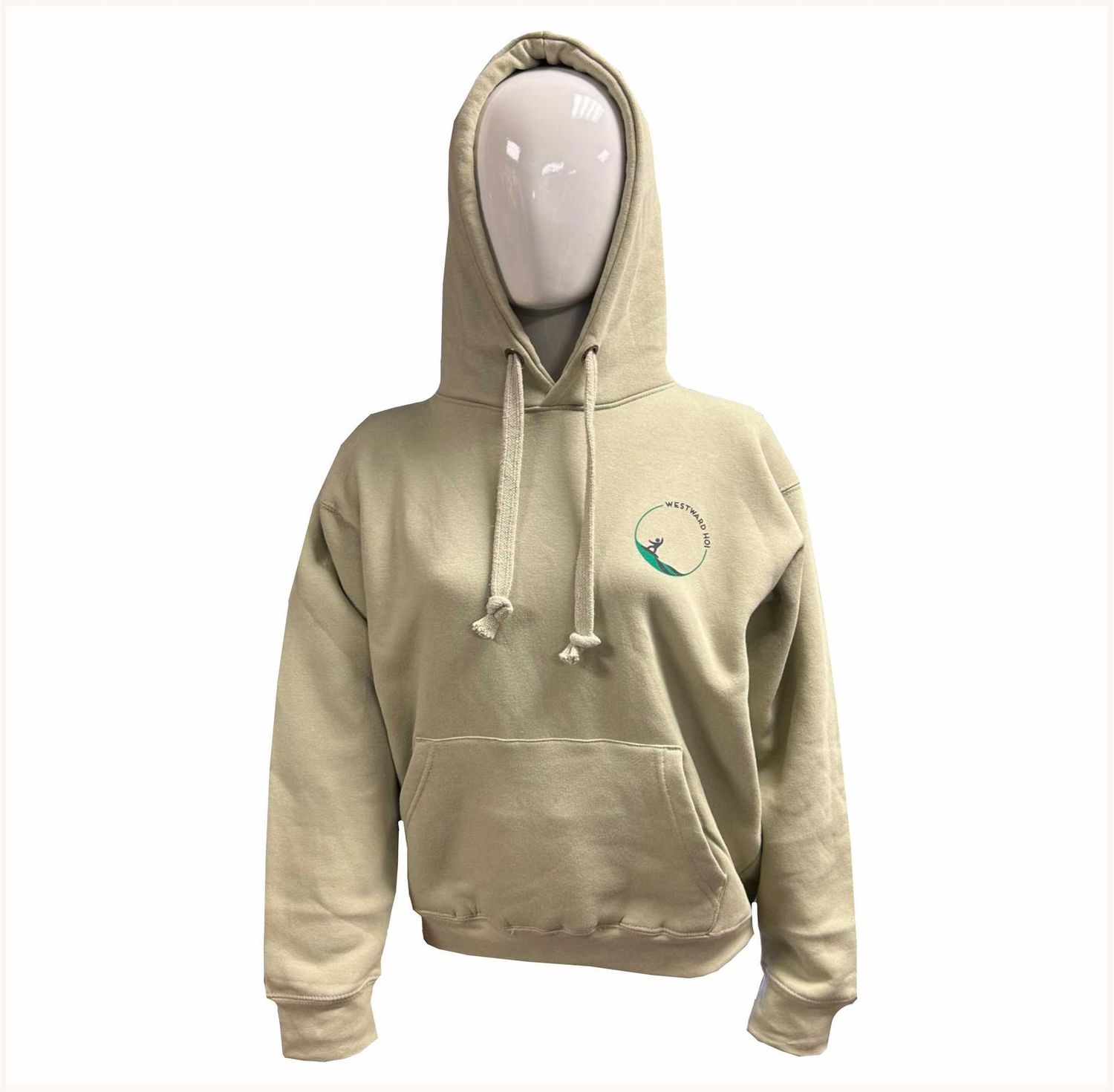 Westward Ho! Surfer Comfort Hoodie, Pistachio.