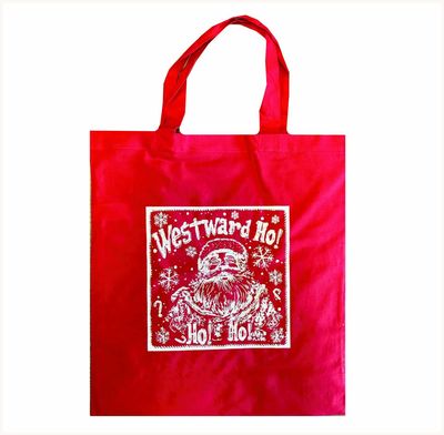 Westward Ho! Ho! Ho! Bag For Life/Christmas Stocking