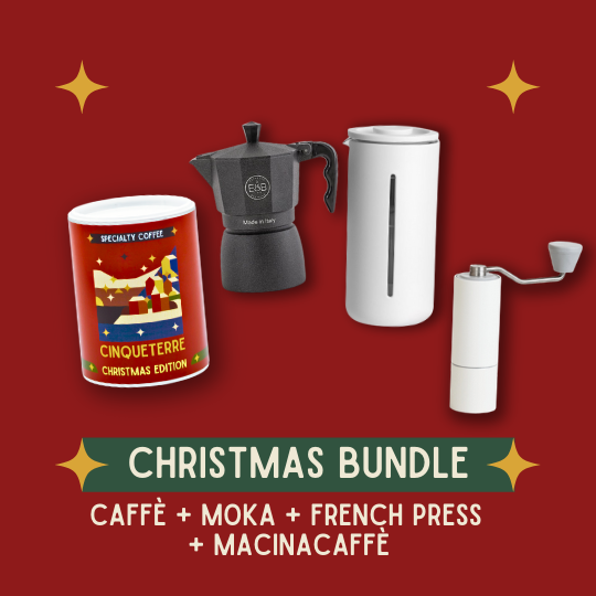 CHRISTMAS BUNDLE – CAFFÈ + MOKA E&B LAB + FRENCH PRESS TIMEMORE + MACINACAFFÈ TIMEMORE C2
