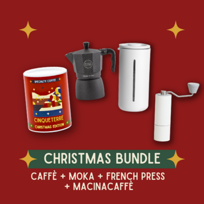CHRISTMAS BUNDLE – CAFFÈ + MOKA E&B LAB + FRENCH PRESS TIMEMORE + MACINACAFFÈ TIMEMORE C2