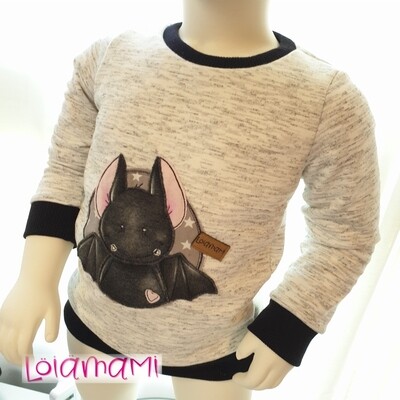 Shirt Langarm Fledermaus &quot;Fridolin&quot;