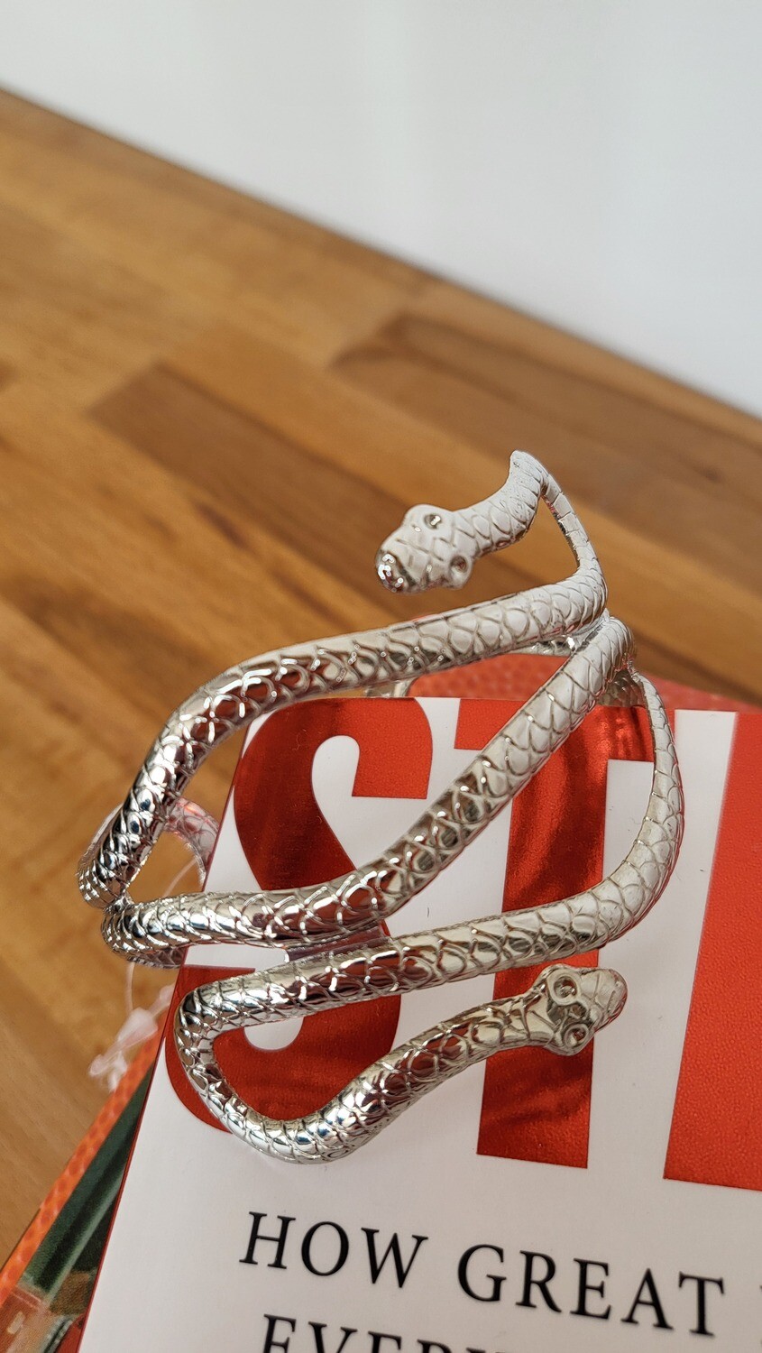Bracelete prata cobra