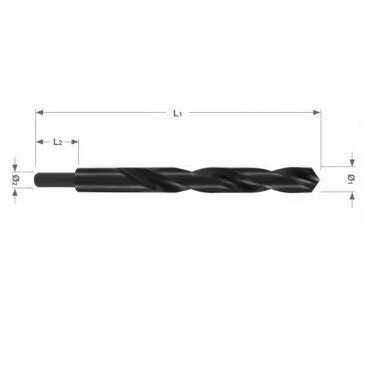 RUKO urbis 18.0 mm metālam ar apvirpotu galu DIN 338, Tips N