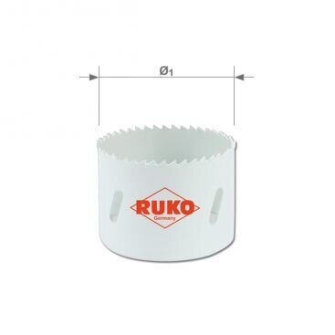 RUKO bimetāla kroņurbis HSS Co8, 102 mm
