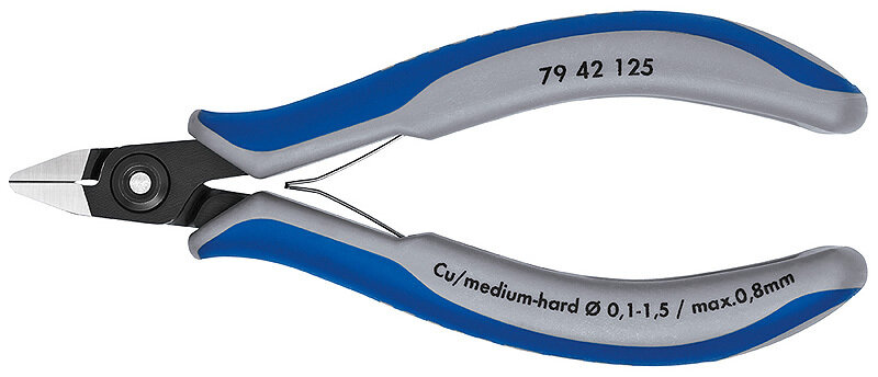 KNIPEX Asknaibles precīzās elektronikai DIN ISO 9654, 125 mm, 7942125
