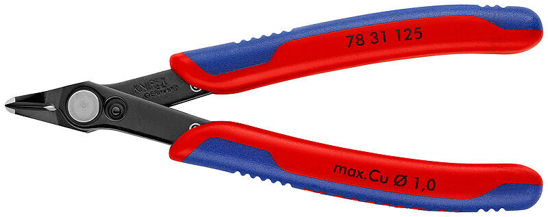 KNIPEX Asknaibles precīzās Elektronic Super Knips DIN ISO 9654, 125 mm, 783112