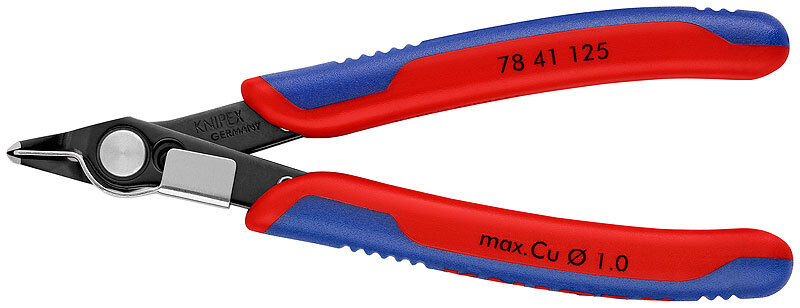 KNIPEX Asknaibles precīzās Elektronic Super Knips DIN ISO 9654, 125 mm, 7841125