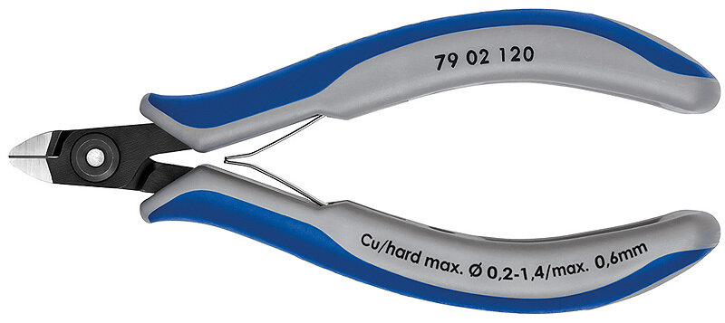 KNIPEX Asknaibles precīzās elektronikai DIN ISO 9654, 120 mm, 7902120