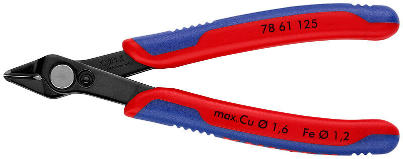 KNIPEX Asknaibles precīzās Elektronic Super Knips DIN ISO 9654, 125 mm, 7861125