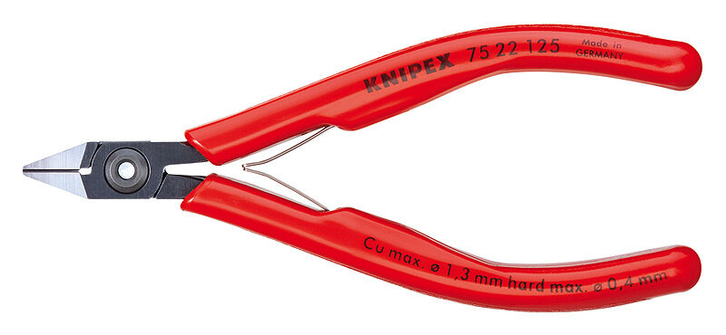 KNIPEX Asknaibles elektronikai DIN ISO 9654, 125 mm, 7522125 