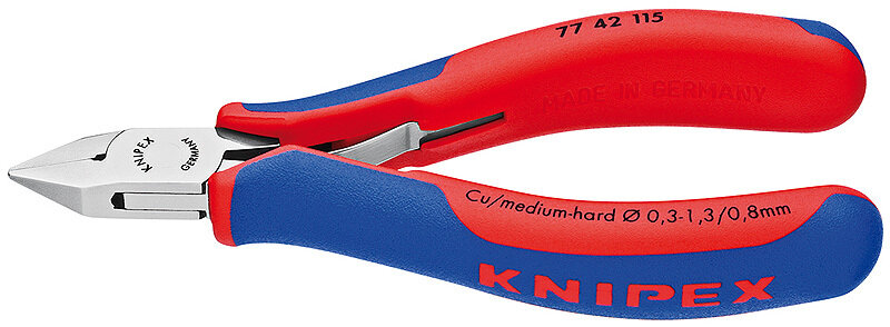 KNIPEX Asknaibles elektronikai DIN ISO 9654, 130 mm, 7742130 
