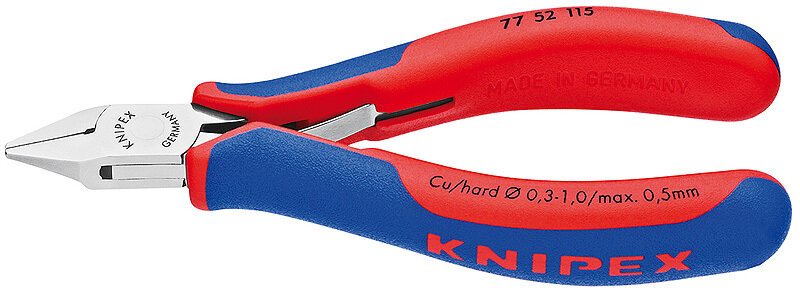 KNIPEX Asknaibles elektronikai DIN ISO 9654, 115 mm, 7752115