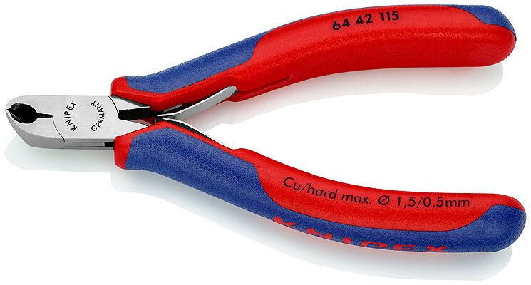 KNIPEX Gala asknaibles elektronikai DIN ISO 9654, 115 mm