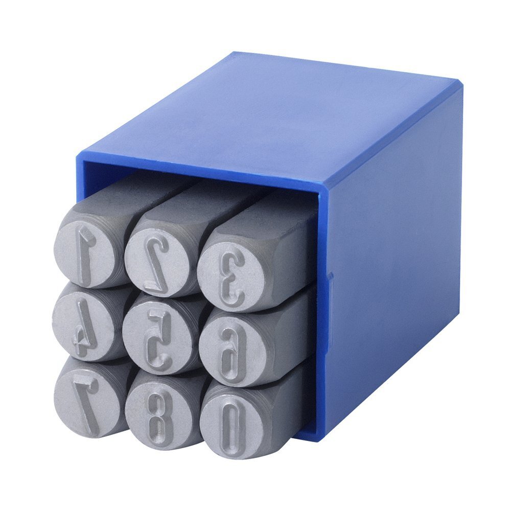 Uzsitamie cipari 0-9, 10mm, GRAVUREM-SR (STANDARD ROUND)
