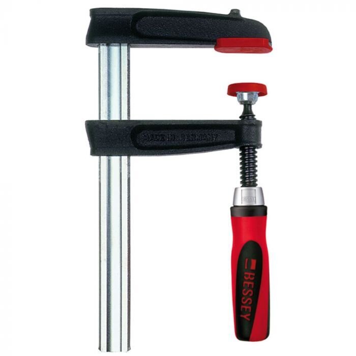BESSEY spīle TPN50S12BE-2K 500/120mm no kaltā čuguna ar divkoponentu plastmasas rokturi