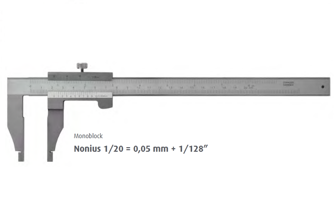 MIB Messzeuge Bīdmērs 300mm, žokļi 100mm, viegla versija, 01009016