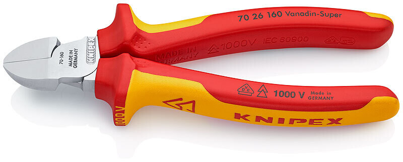 KNIPEX Asknaibles 62HRC DIN ISO 5749 IEC 60900 DIN EN 60900, 160 mm, 7026160 