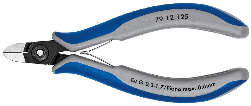 KNIPEX Asknaibles precīzās elektronikai DIN ISO 9654, 125 mm, 7912125