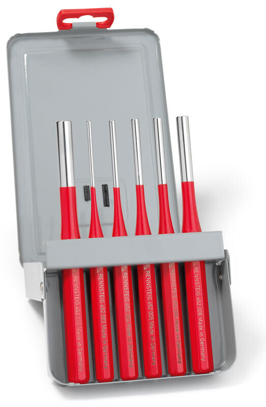 RENNSTEIG Dorņu komplekts 58 HRC Exclusive 6  gab. (3, 4, 5, 6, 8, 10 mm) metālā kastē, 425 530 6