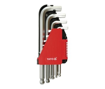 YATO seškanšu atslēgas, 10gab komplekts, 2-12mm, CrV, YT-0509