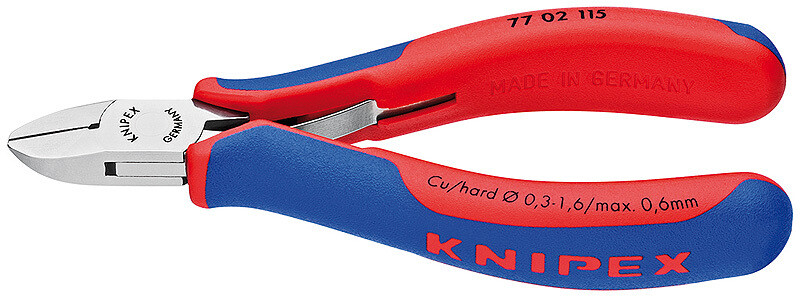 KNIPEX Asknaibles elektronikai DIN ISO 9654, 115 mm, 7702115