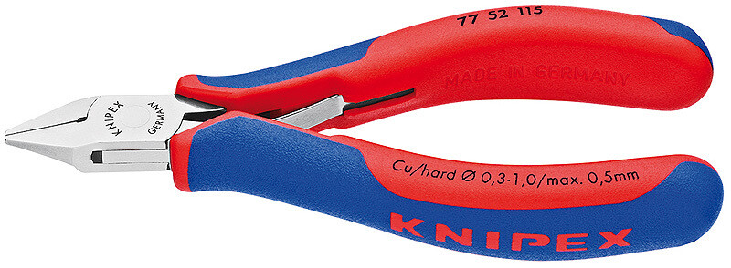KNIPEX Asknaibles elektronikai DIN ISO 9654, 115 mm, 7772115
