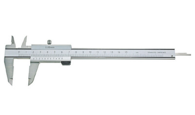 MIB Messzeuge Bīdmērs 200mm, ied.vērt. 1/20 (0,05mm), bez paralaksa, mm nolasījums, 01001051