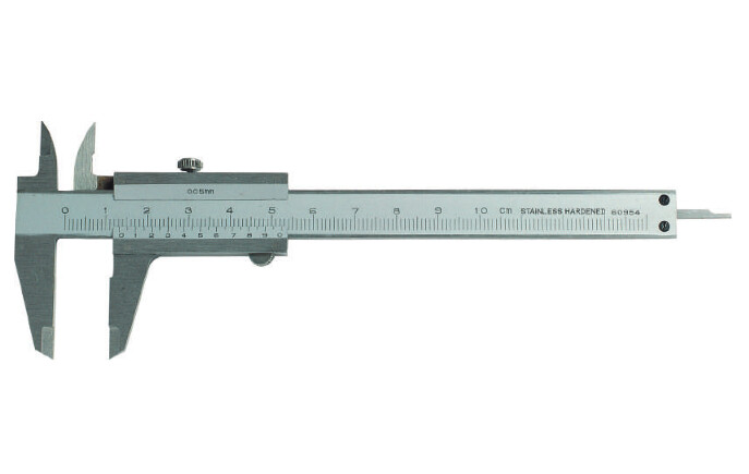 MIB Messzeuge Bīdmērs 100mm, ied.vērt. 1/20 (0,05mm), mazais, ar skrūvi, 01004008