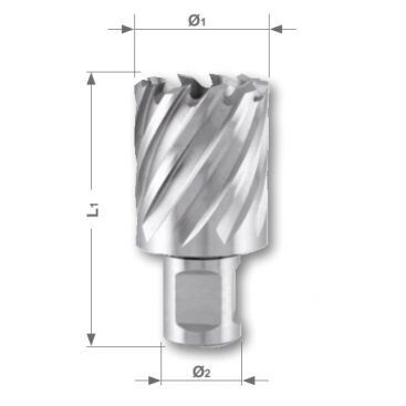 RUKO kroņurbis - frēze 12 mm magnētiskai urbjmašīnai WELDON 3/4', HSS RUKO kroņurbis - frēze 12 mm magnētiskai urbjmašīnai WELDON 3/4', HSS
