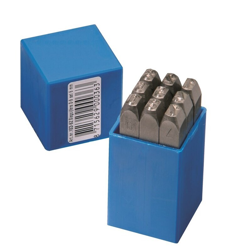 Uzsitamie cipari 0-9 spoguļattēls, 8mm GRAVUREM-S (STANDARD)