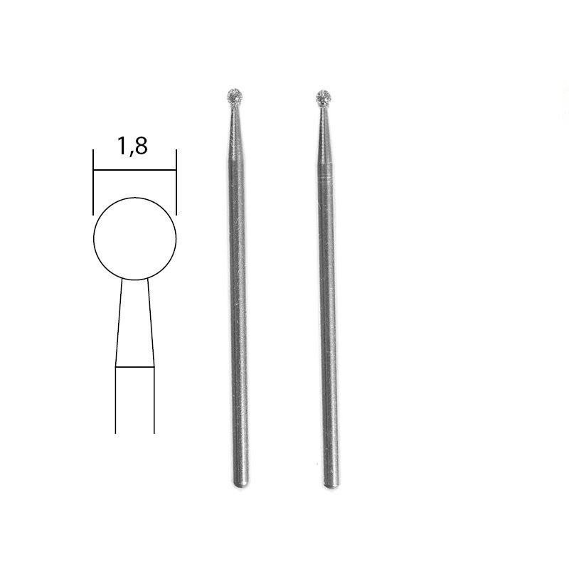 Dimanta MINI borfrēzes 1.8 mm, 2 gab, komplekts, PROXXON MICROMOT System, smalkmehāniķiem