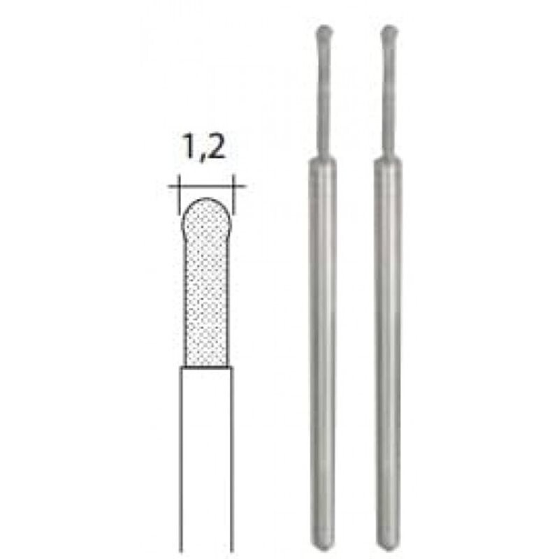 Dimanta lodveida MINI borfrēzes 1.2 mm, 2 gab, komplekts, PROXXON MICROMOT System, smalkmehāniķiem