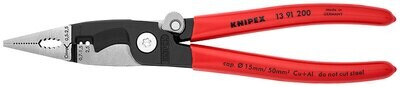 KNIPEX elekromontāžas knaibles, 200 mm, 1391200 