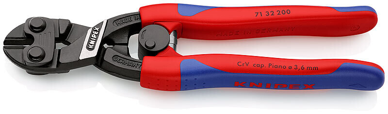 KNIPEX Skrūvju knaibles kompaktas CoBolt DIN ISO 5743, 200 mm, 7132200 