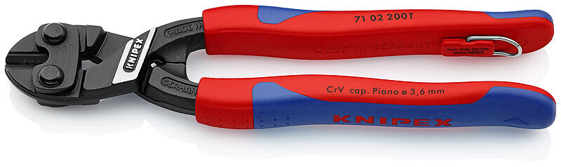 KNIPEX Skrūvju knaibles kompaktas CoBolt DIN ISO 5743, 200 mm, 7102200 