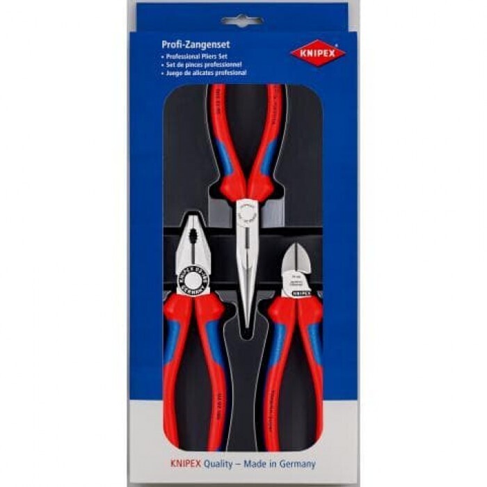 KNIPEX montāžas komplekts, 3 veidu kanaibles, 00 20 11