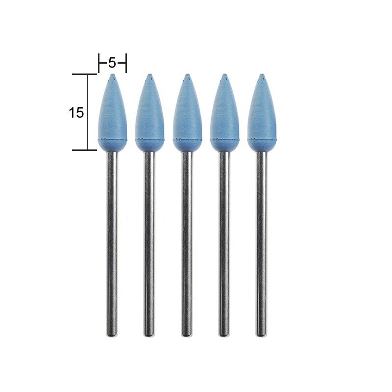 Elastīgie silikona pulēšanas uzgaļi 5mm, 5gb, 28 288, PROXXON MICROMOT System