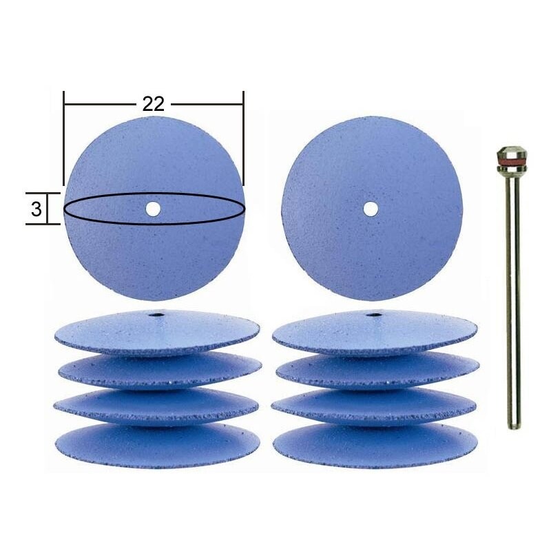 Elastīgie silikona pulēšanas diski 22mm, 10gb, 28 293, PROXXON MICROMOT System