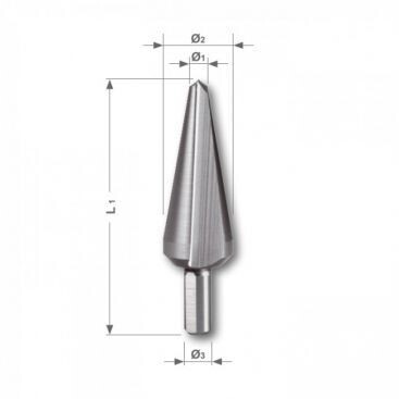 RUKO urbis koniskais HSS, 4.0-20.0mm, Izmērs Nr. 2