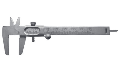 MIB Messzeuge Bīdmērs 120mm, ied.vērt. 1/10 (0,1mm), "COLUMBUS", metāla, 01007001
