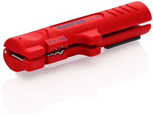 KNIPEX Instruments izolācijas noņemšanai no apaļiem un plakaniem kabeļiem, 125 mm