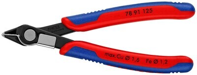 KNIPEX Asknaibles precīzās Elektronic Super Knips DIN ISO 9654, 125 mm, 7891125