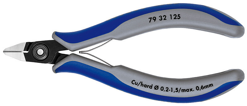 KNIPEX Asknaibles precīzās elektronikai  DIN ISO 9654, 125 mm, 7932125