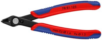 KNIPEX Asknaibles precīzās Elektronic Super Knips DIN ISO 9654, 125 mm, 7881125