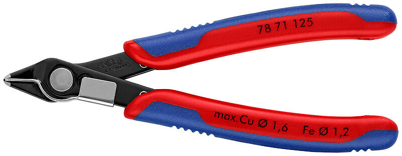 KNIPEX Asknaibles precīzās Elektronic Super Knips DIN ISO 9654, 125 mm, 7871125