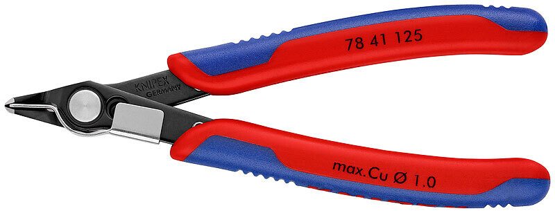 KNIPEX Asknaibles precīzās Elektronic Super Knips DIN ISO 9654, 125 mm, 7841125