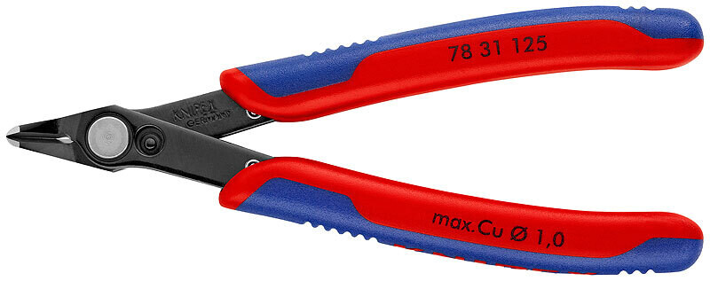 KNIPEX Asknaibles precīzās Elektronic Super Knips DIN ISO 9654, 125 mm, 7831125